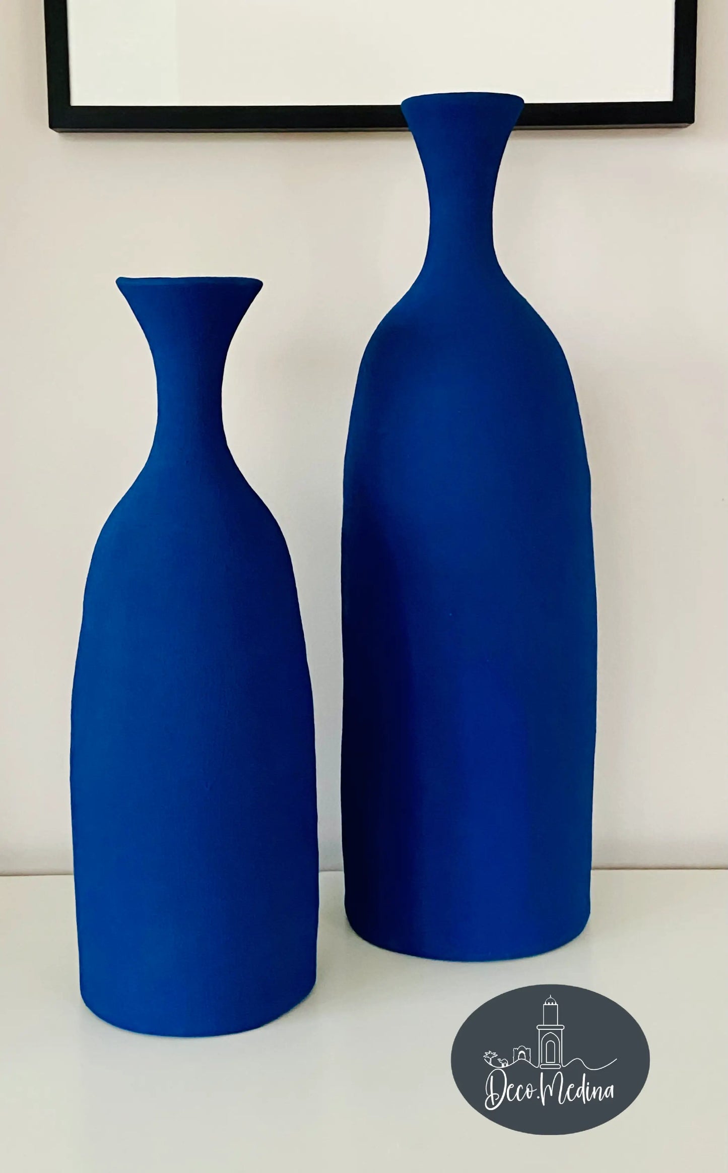 Duo de vases Bleu-Majorelle