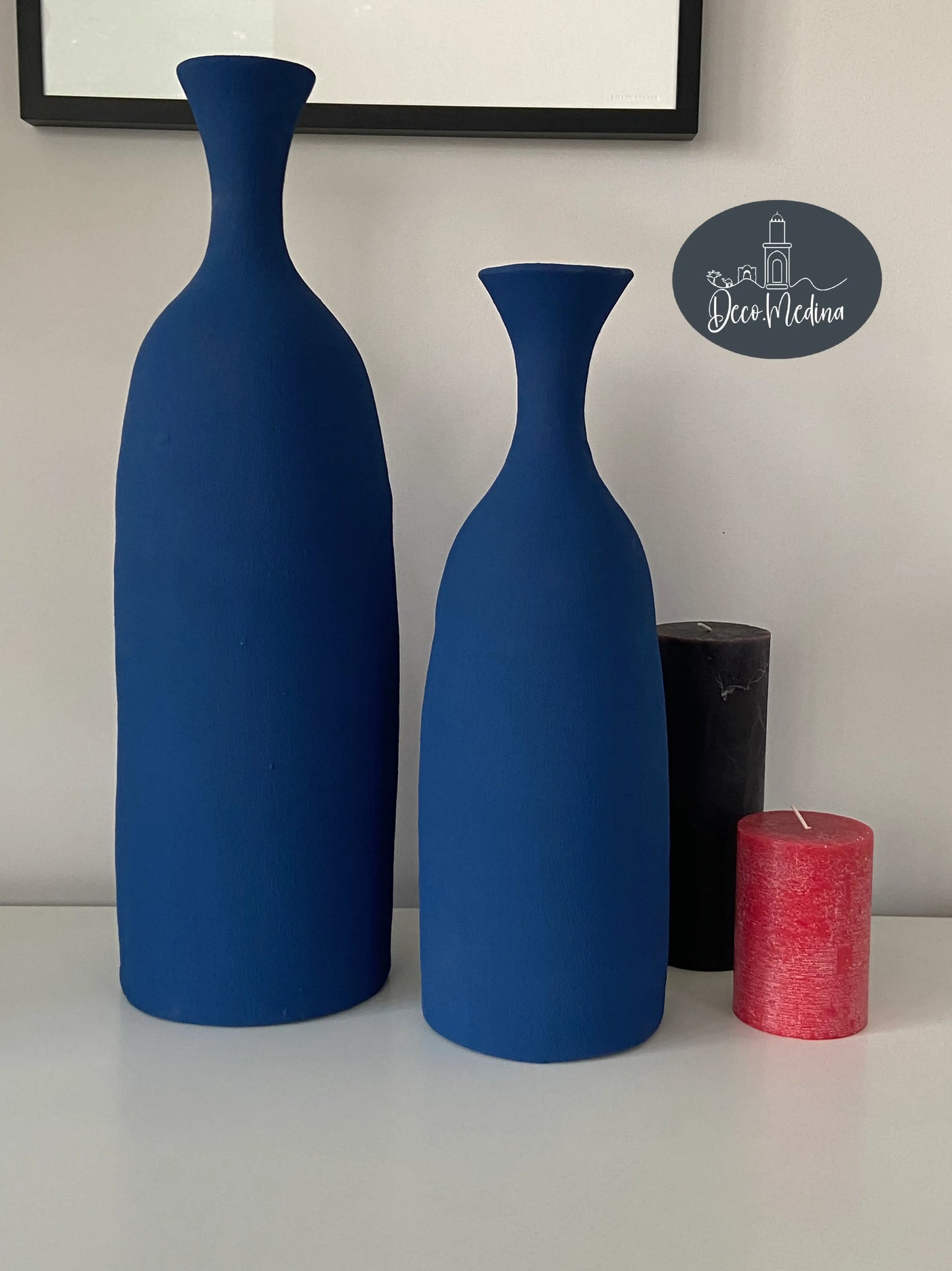 Duo de vases Bleu-Majorelle