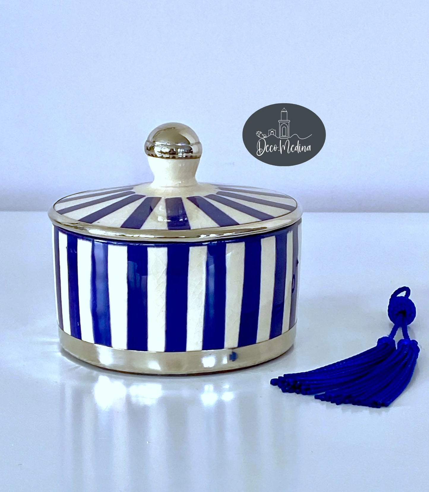 Boîte ronde en céramique