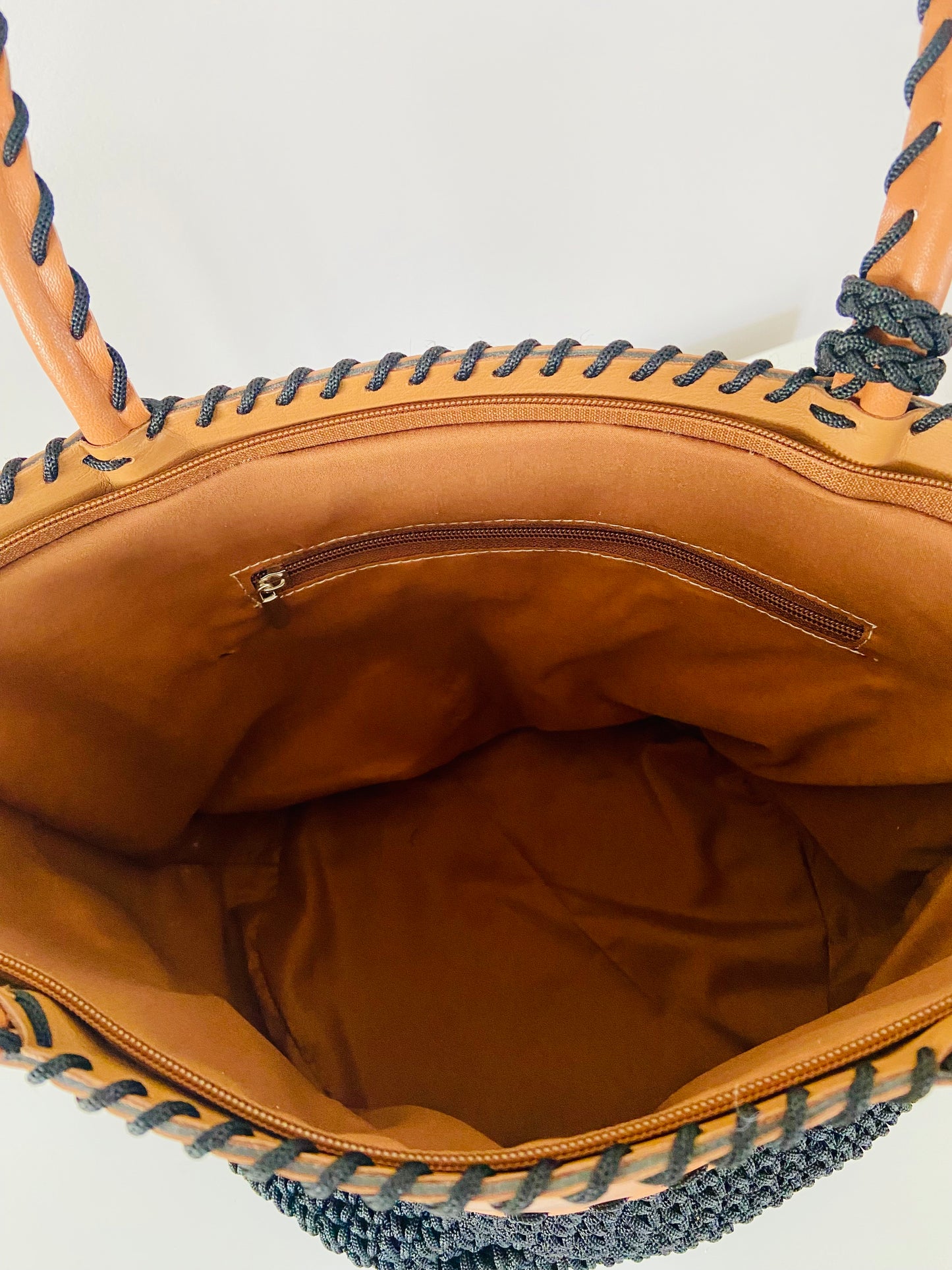 Sac à main Camel Cuir et Crochet