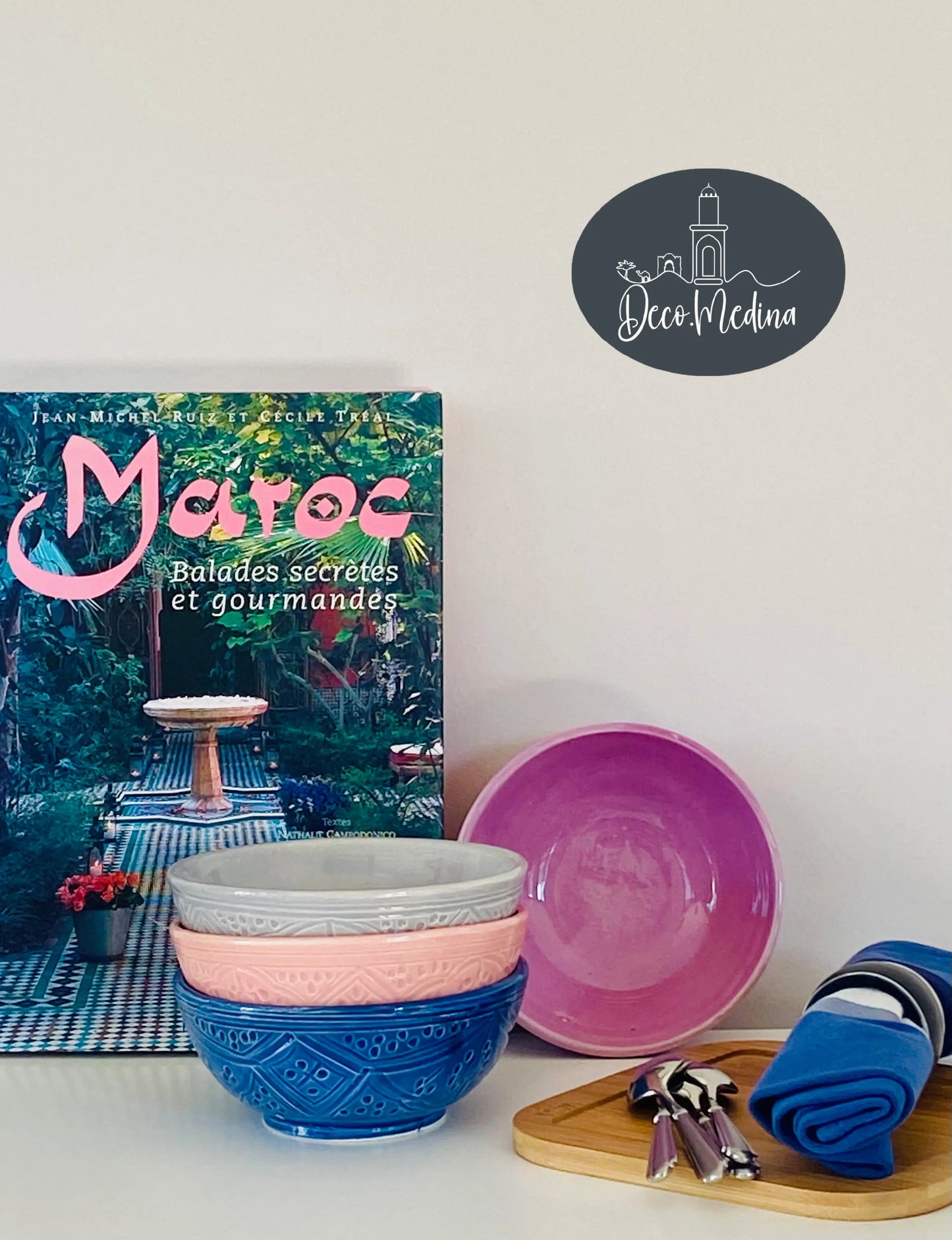 Lot de 4 bols "Ciel et jardin"