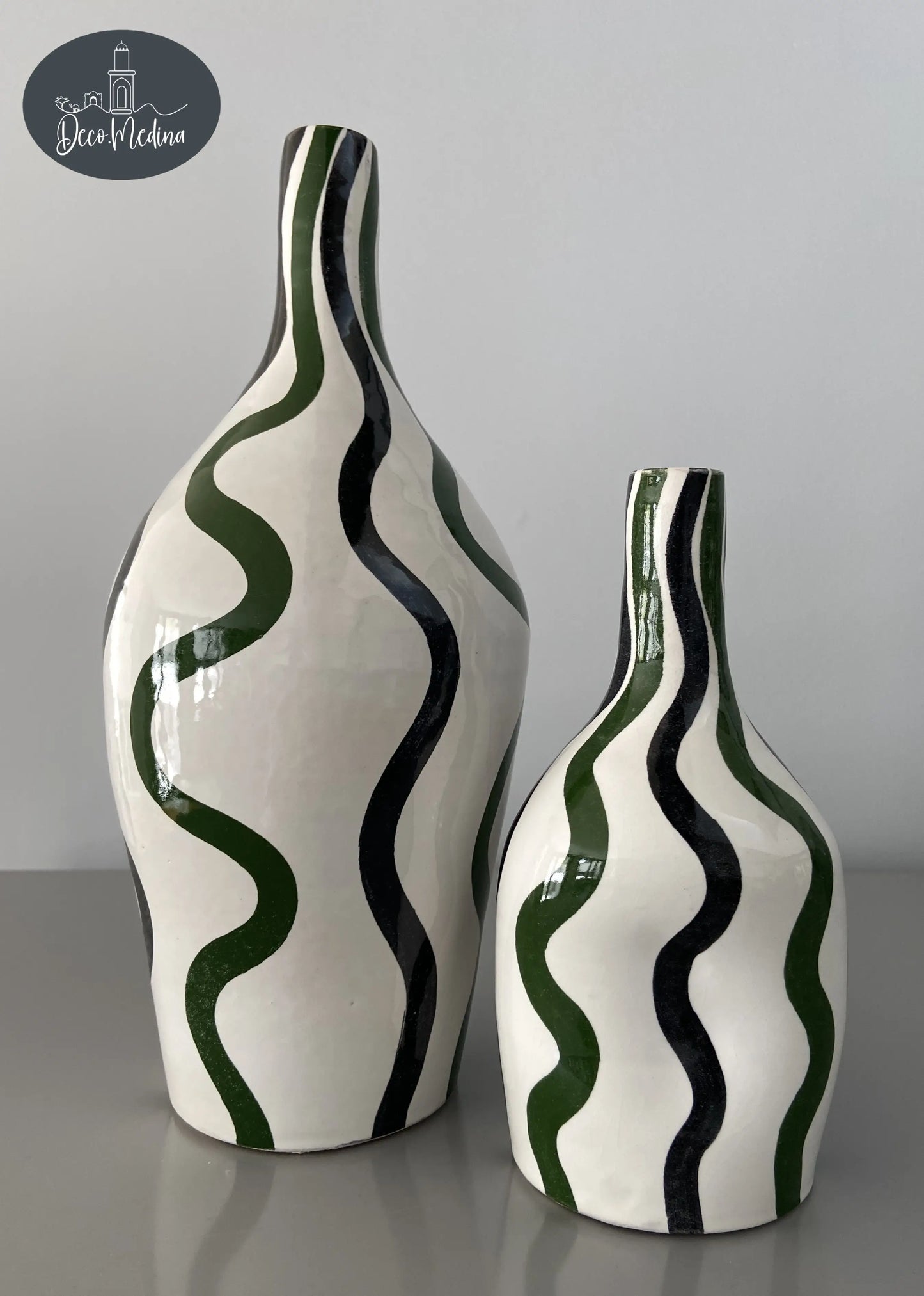 Duo de soliflores en céramique