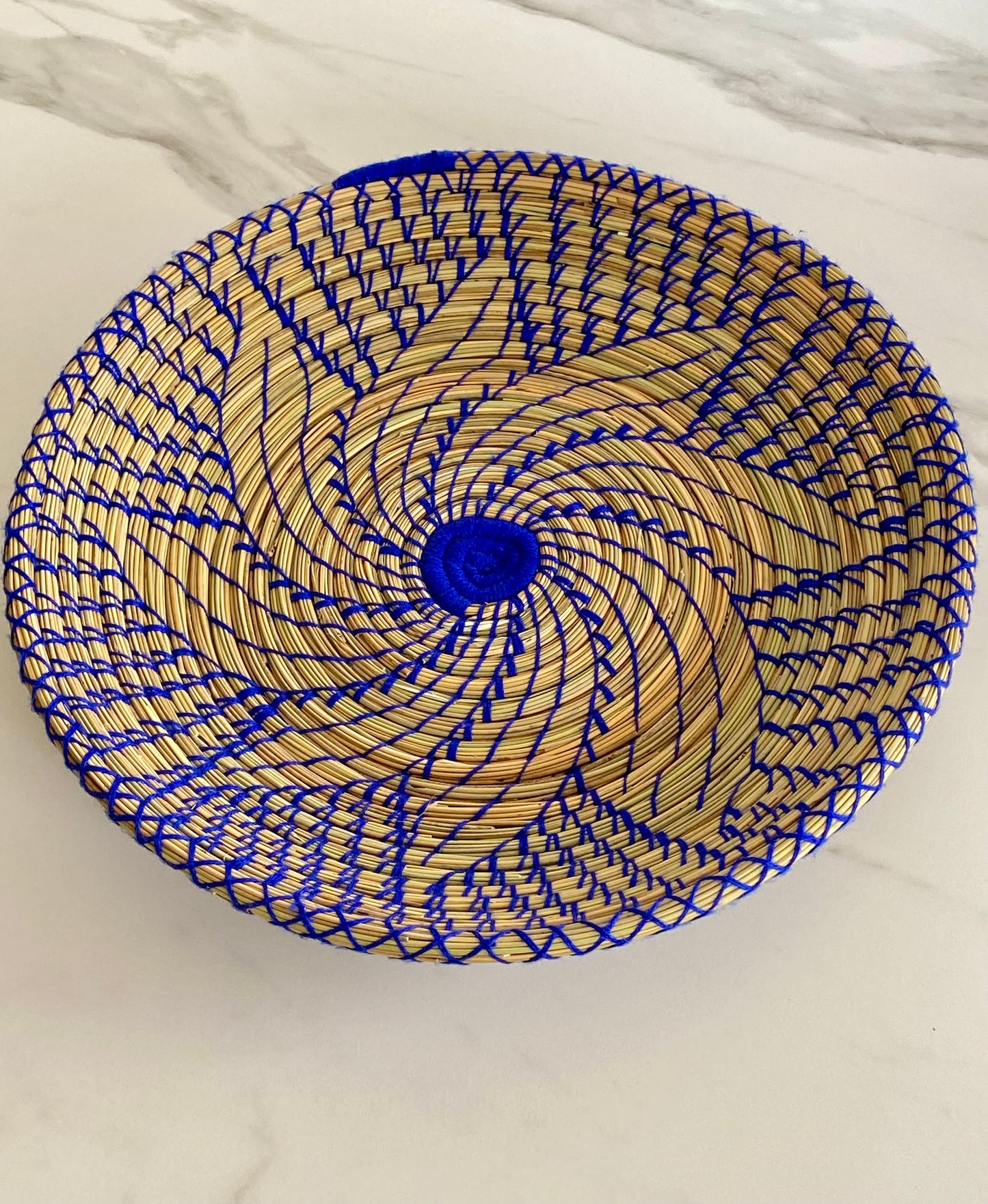 Corbeille berbère bleue 45 cm